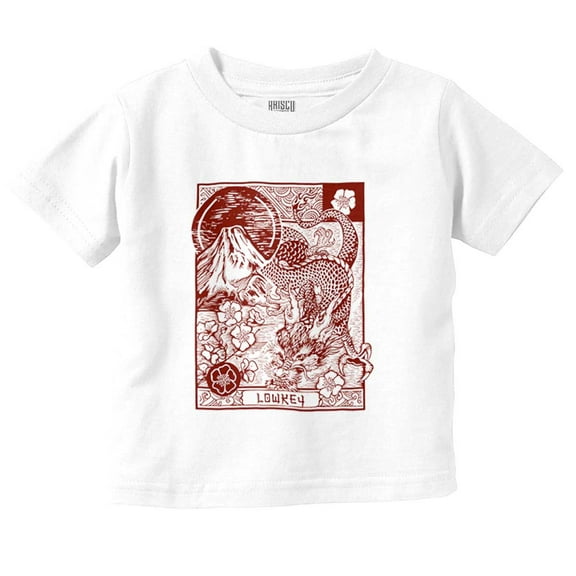 Traditional Chinese Dragon Lowkey Toddler Boy Girl T Shirt Infant Toddler Brisco Brands 3T