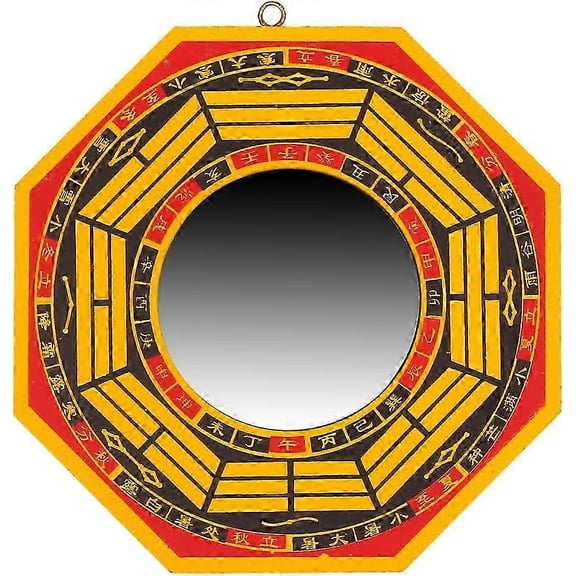 Traditional Chinese Feng Shui Convex Bagua Mirror & Concave Bagua Mirror (Concave6) SZRH A-X
