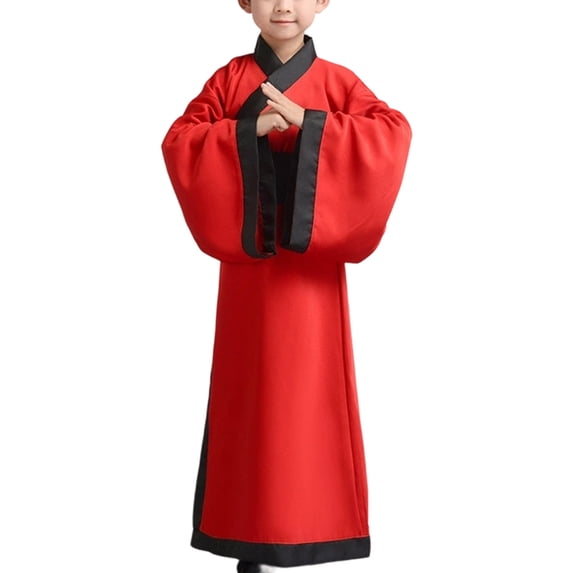 Traditional Chinese Hanfu Dress Boy'S Wide Sleeve Hanfu Robe Wuxia Drama Cos For Stage Performance