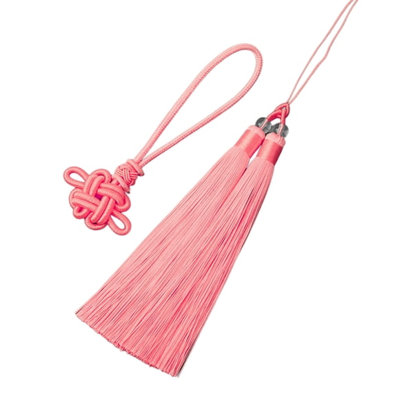 Traditional Chinese Knot Tassels for Festive Decoration Car Interior Hangings Two Color Rope Decorative Pendant