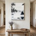 thumbnail image 1 of Traditional Chinese Painting Canvas Wall Art for Living Room Bedroom Bathroom, Black and White Natural Landscape Canvas Art Wall Decor, Artwork for Walls Home Office Decor, 8"x12", 1 of 8