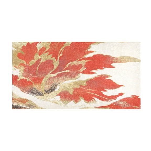 Traditional Chinese Patterns 39x20" Bath Mat Carpet, Absorbent and Non-Slip for Kitchen or Bathroom, Quick-Drying