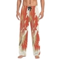 thumbnail image 1 of Traditional Chinese Patterns Men's Lightweight Pajama Bottoms Stretch Elastic Waist Side Pockets Spring Fall, 1 of 7