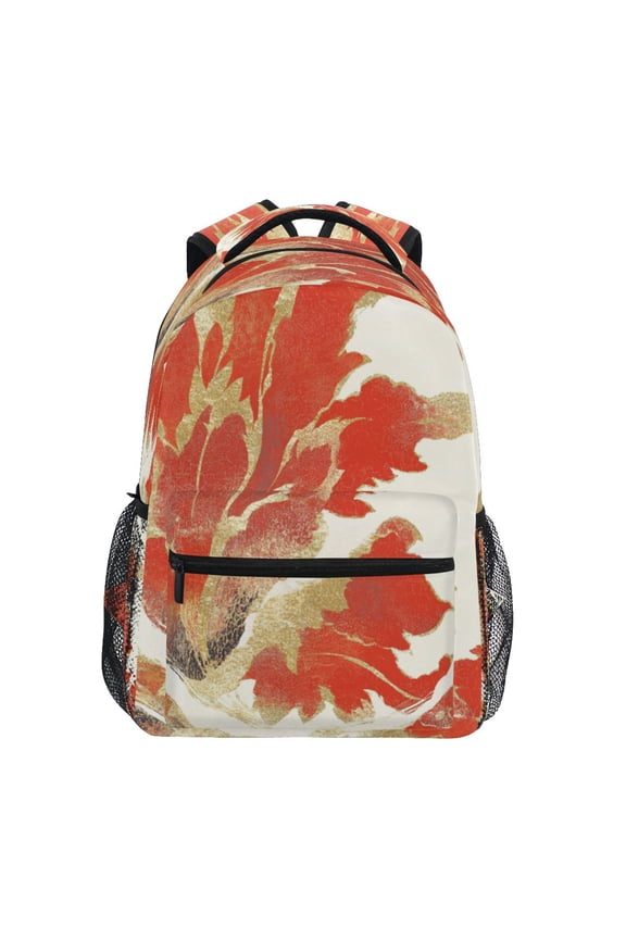 Traditional Chinese Patterns Stylish Large Backpack 15L Self-Standing Durable Twill for School, Office and Travel Use
