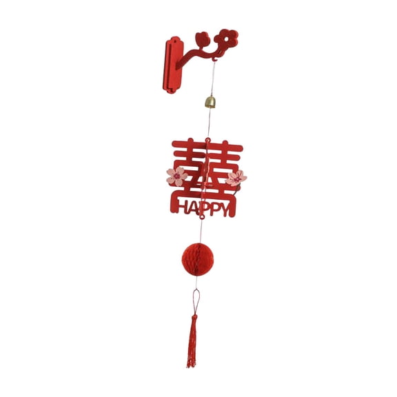 Traditional Chinese Wedding Decoration Festive Ornamental 3D Chinese Xi Character Exquisite Wall Mounted Lantern for Weddings