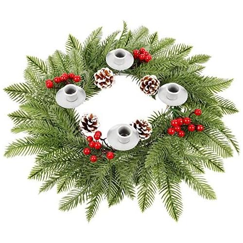 Traditional Christmas Advent Wreath, Red Berry Advent Wreaths