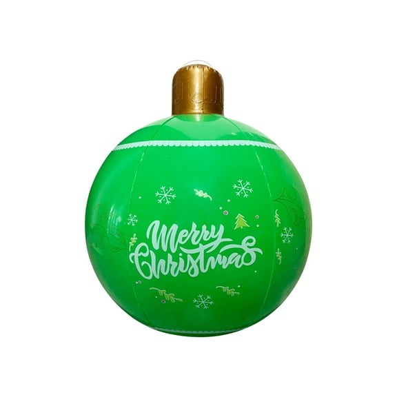 Traditional Christmas Decor Green Inflatable Christmas Decoration Festive Outdoor Courtyard Pendant Printed PVC Toy