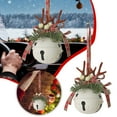 thumbnail image 1 of Traditional Christmas Jingle Bells, Metal Sleigh Bell Ornaments in Red, White, Green for Tree, Wreath and Window Decor, 1 of 6