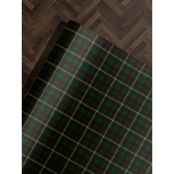 Traditional Christmas Plaid Wrapping Paper Holiday Gift Wrap Tartan Gift Wrap Green Christmas Gift Wrap Christmas Wrapping Paper Plaid  Christmas Gift