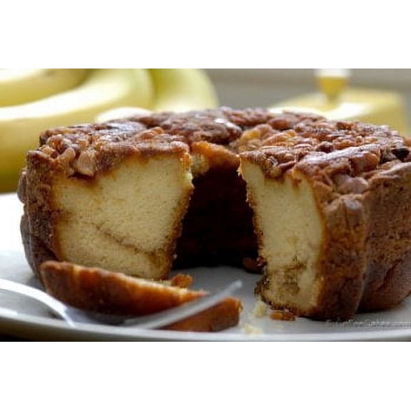 Traditional Cinnamon Banana Walnut Coffee Cake - 3.1lb |Moist & Flavorful Coffee Cake with Walnut
