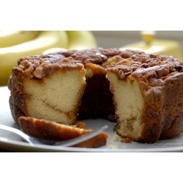 Traditional Cinnamon Banana Walnut Coffee Cake Kosher Certified Baked