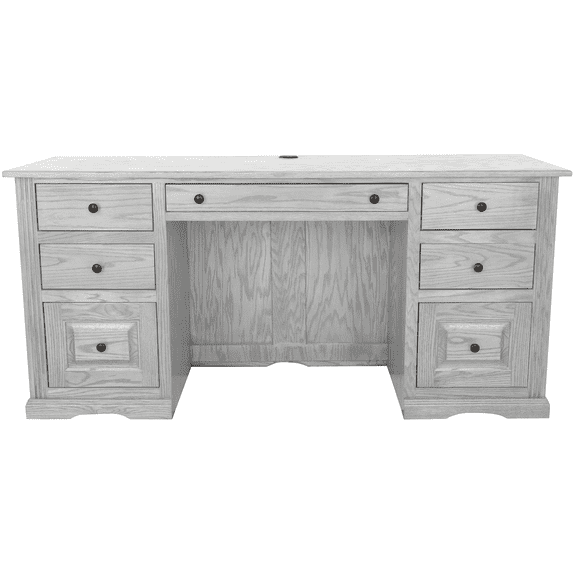 Traditional Classic Oak Executive Computer Desk