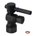 thumbnail image 1 of Traditional Concord Quarter Turn Valves, 0.63 x 0.38 in. OD Compression - Matte Black, 1 of 1