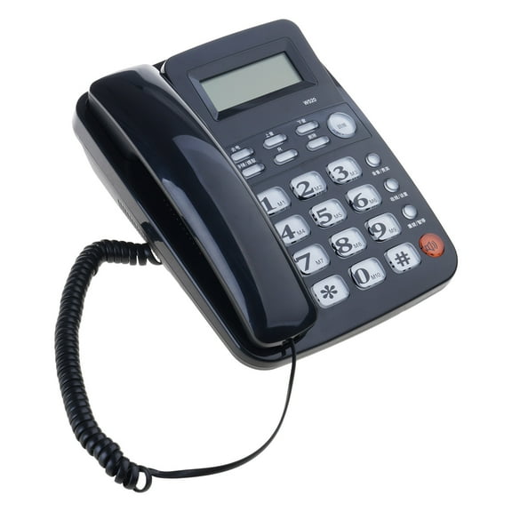 Traditional Corded Phone With Large Button Clear Caller And Speakerphone For Elderly Friendly Use
