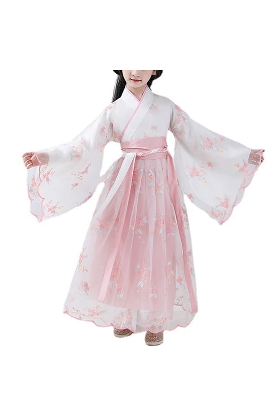 Traditional Cos For Kids Girls Cos Chinese Hanfu Dress Fancy Cos For Christmas Parties Carnival