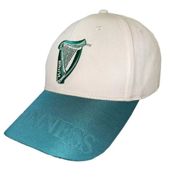 Traditional Craft Guinness Harp Baseball Cap Green 100% Cotton Body Irish Hat