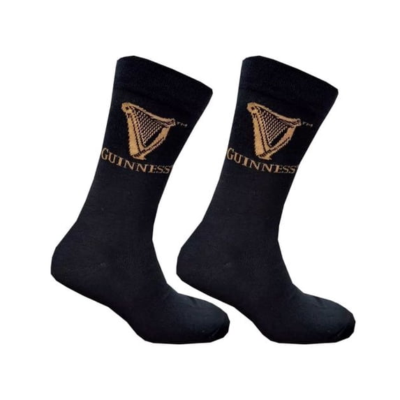 Traditional Craft Ireland Black Gift of Guinness 2Pack One Size Sock Set for Men
