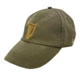 thumbnail image 1 of Traditional Craft Ireland Bottle Green Guinness Harp Washed Baseball Cap for Men, 1 of 3
