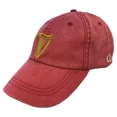 thumbnail image 1 of Traditional Craft Ireland Red Guinness Harp Washed Baseball Cap for Men, 1 of 3