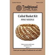 Traditional Craft Kits Coiled Basket Kit - Pine Needle - Basketry materials to make one basket