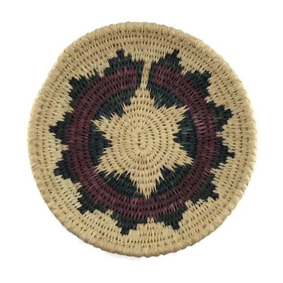 Traditional Craft Kits: Coiled Basket Kit - Heart Design - materials to make one flat basket