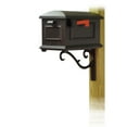 thumbnail image 1 of Traditional Curbside Mailbox with Sorrento front single mailbox mounting bracket, 1 of 7