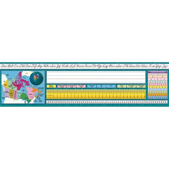 Traditional Cursive Canadian Desk Plates - Pack of 3