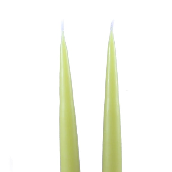 Traditional Danish Style Pointed Taper Candles - 17 Inch - Pairs