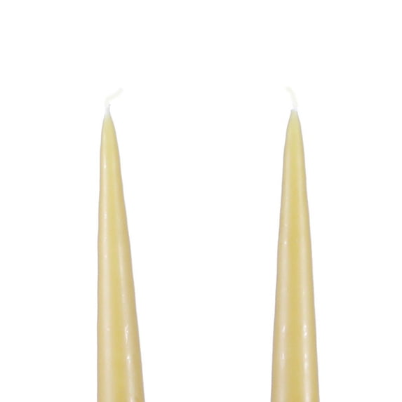 Traditional Danish Style Pointed Taper Candles - 6 Inch - Pairs