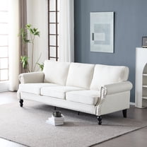 Traditional Design, Beige Upholstery / Vintage - Style Sofa for Living Space