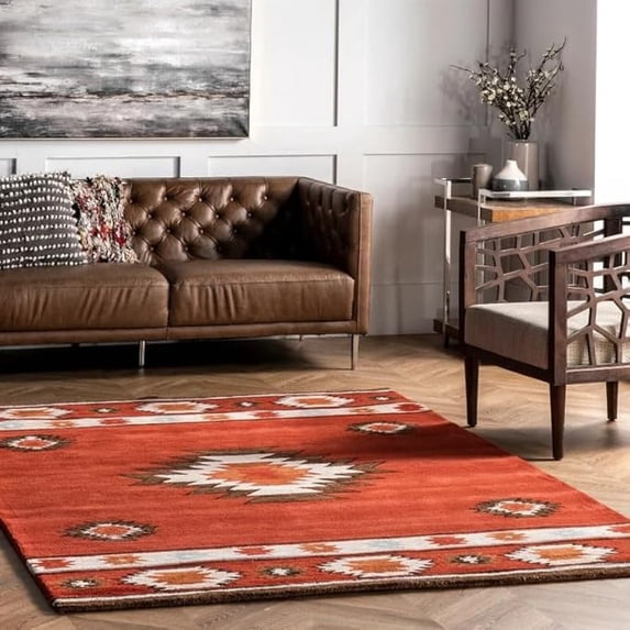 Traditional Design Hand Tufted Rug Handmade Rug Pure 100%Nz Wool Rug For Living Room