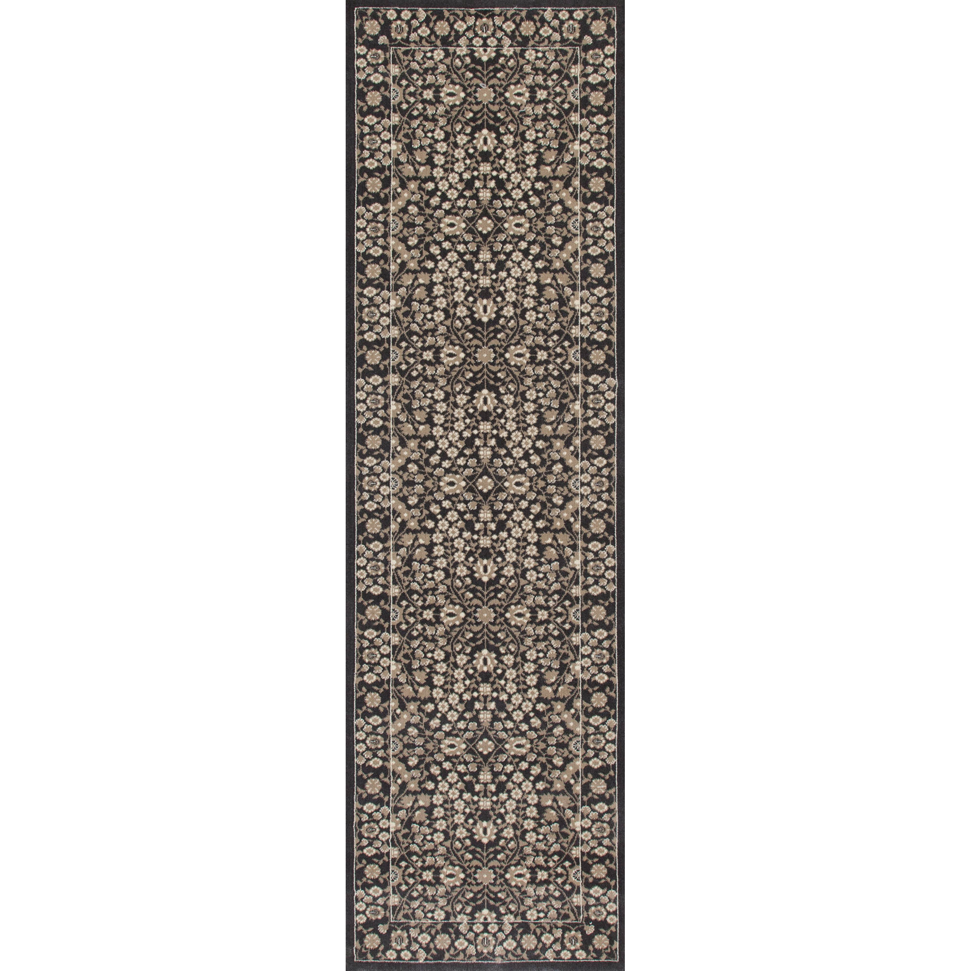 Traditional Design High Quality Floral Area Rug with Panel Border, 081 ...