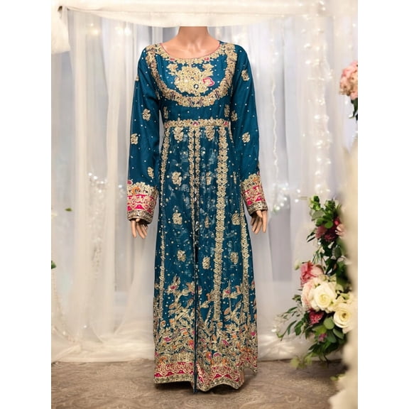 Traditional Designer Maxi Gown,Cultural Wear for Women, 205