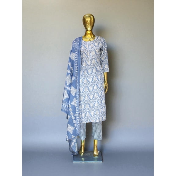 Traditional Digital Print Salwar Kameez, Cultural Wear for Women, Aug02