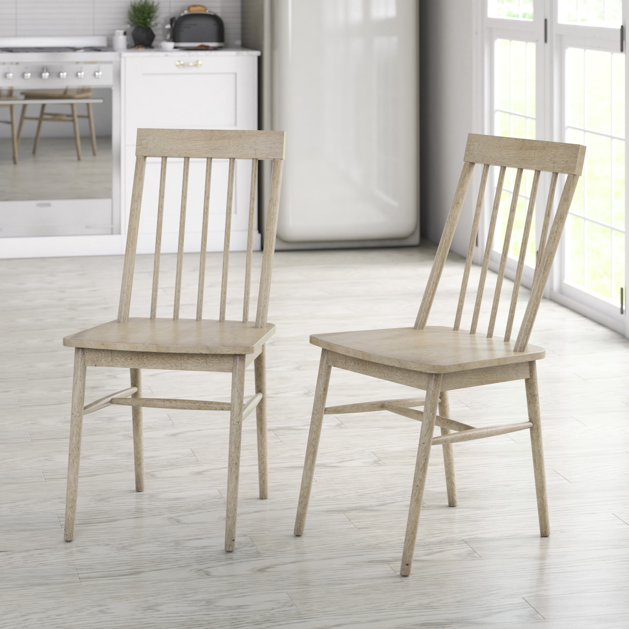 Traditional Dining Chairs, Set of 2