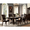 thumbnail image 1 of Traditional Dining Room 7pc : Extendable Brown Cherry Table, 2 Armchairs & 4 Side Chairs, Upholstered Table And Chair 7pc: Cherry, With Leaf, Chairs, 1 of 7
