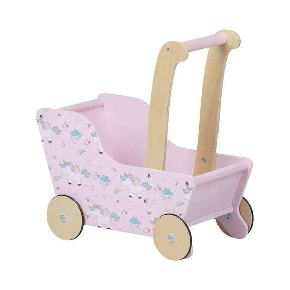 Traditional Dolls Stroller (Pram) - Navy Blue