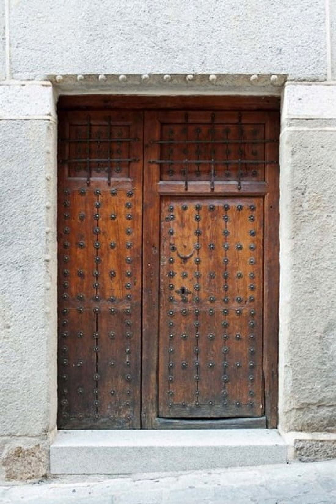 Traditional Door Toledo Spain Canvas Art - Rob Tilley DanitaDelimont (19 x 29)