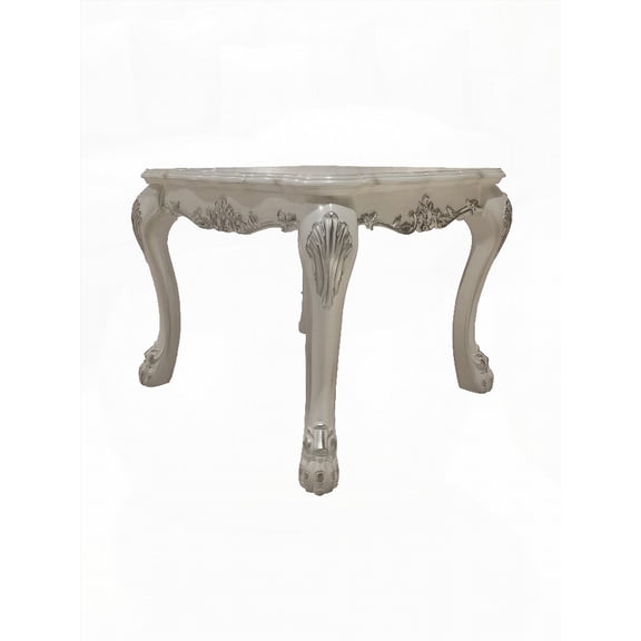 Space-Saving Wood-Look Coffee Table for Living Room with Oversized Claw Leg