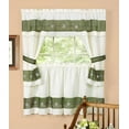 thumbnail image 1 of Traditional Elegance Berkshire Embellished Cottage Window Curtain Set 58x36, 1 of 1