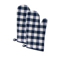 thumbnail image 1 of Traditional Elegance Buffalo Check Oven Mitt - Navy - 7-in x 13-in - Set of Two, 1 of 3