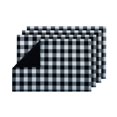 thumbnail image 1 of Traditional Elegance Buffalo Check Reversible Placemat - Black/White - Set of Four, 1 of 3