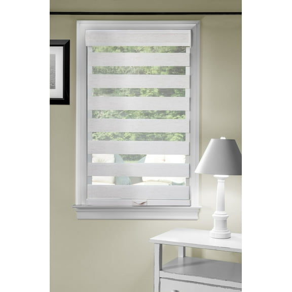 Traditional Elegance Cordless Sublime Sheer Double Layered Shade 27x72 - Linen