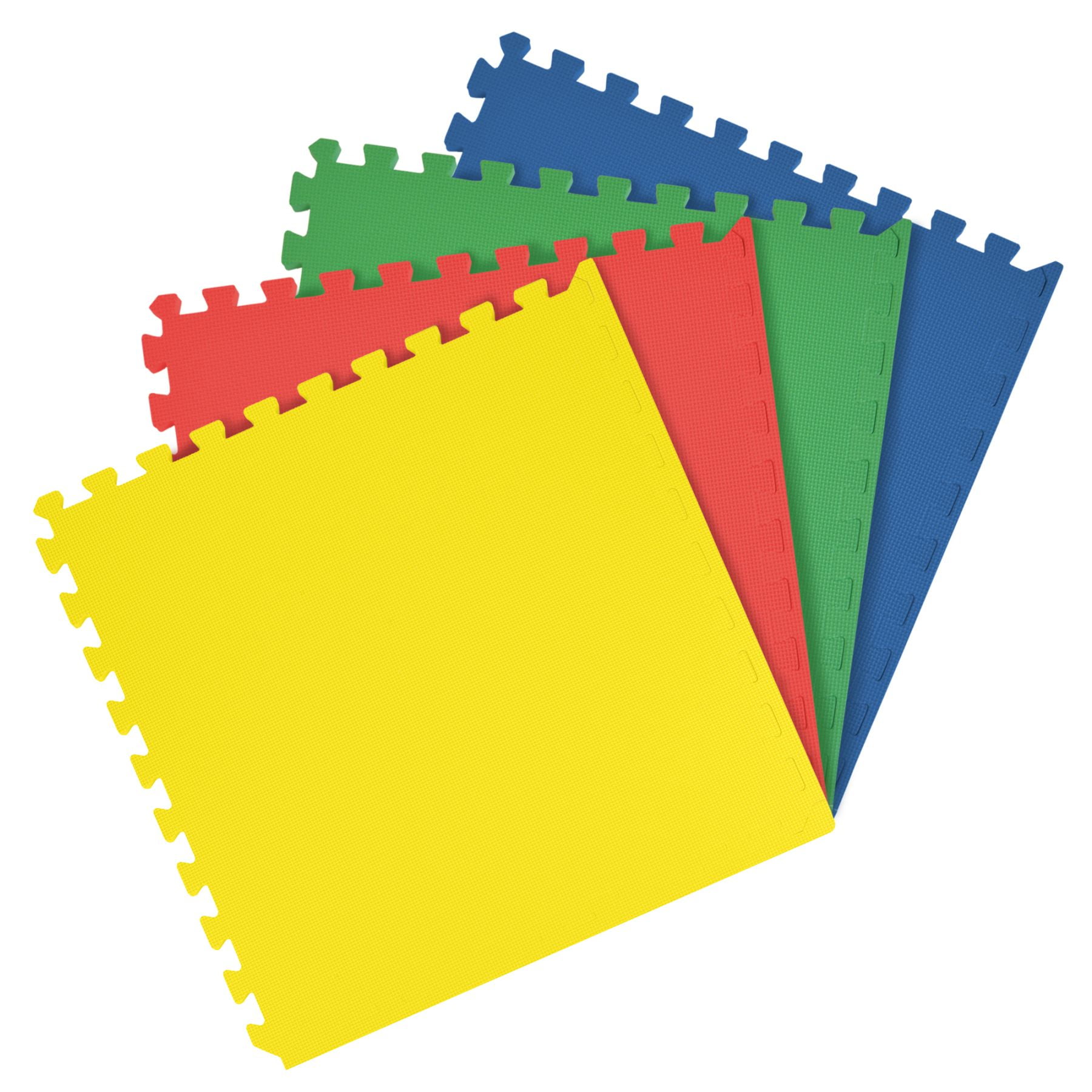 Multicolor Interlocking Foam 24" x 24" Anti-Fatigue Floor Tiles