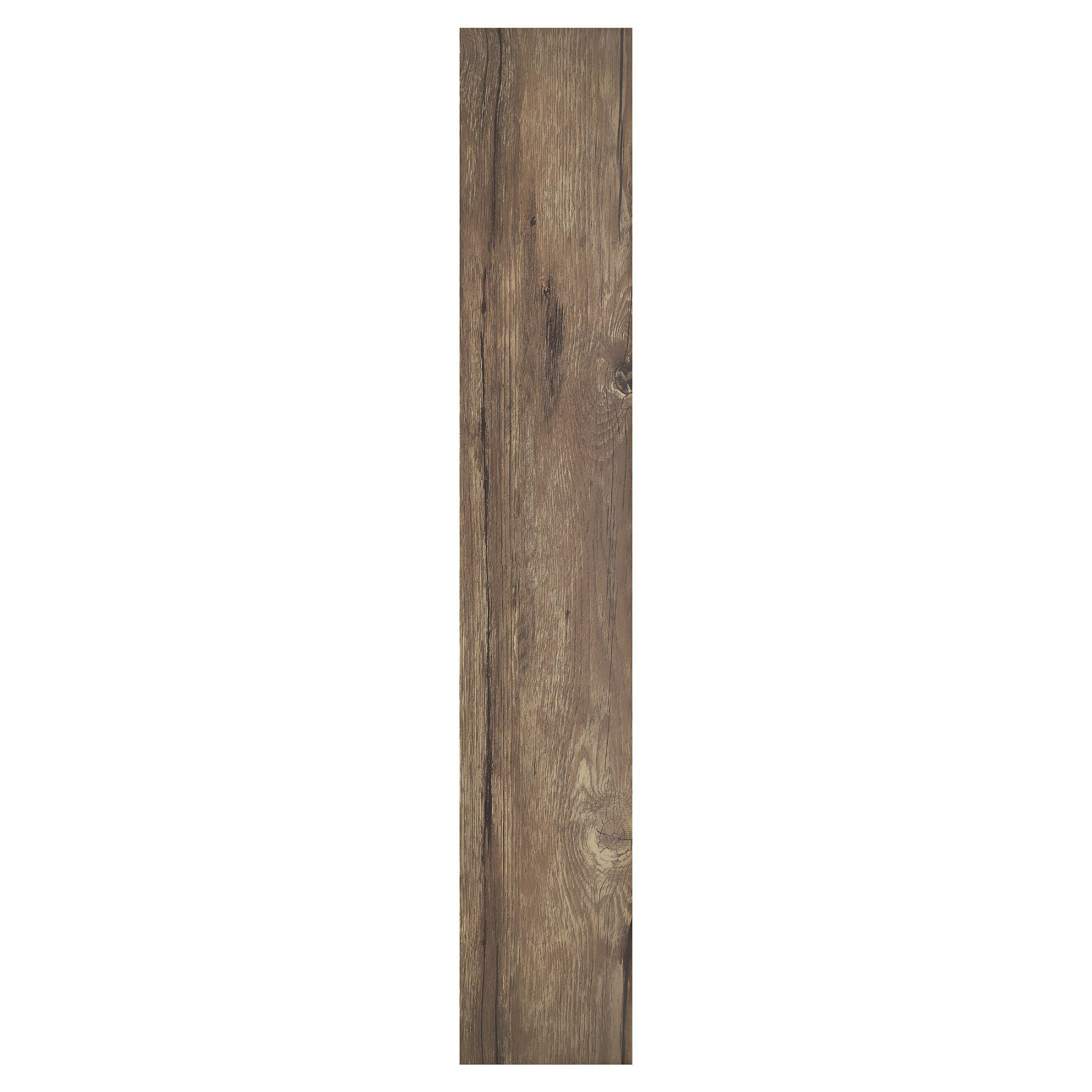 Saddle Brown 6'' x 36'' Vinyl Plank Flooring with High Gloss Finish