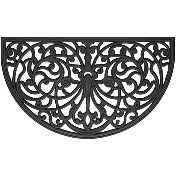Ben&Jonah Park Avenue Collection Wrought Iron Rubber Mat Ironworks - 18x30