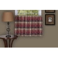 thumbnail image 1 of Traditional Elegance Yale - Window Curtain Tier Pair - 57x24 Burgundy, 1 of 2