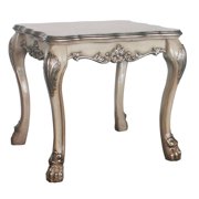 Traditional End Table with Floral Design / Beautify Primary Living Space Decor