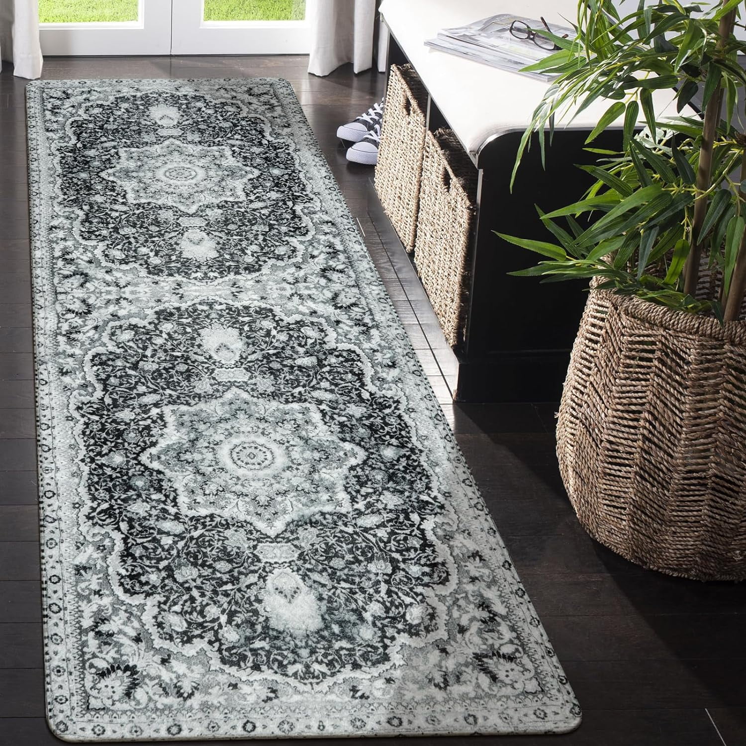 Traditional Entry Indoor Rug 2x3 Small Area Rug Washable NonSlip