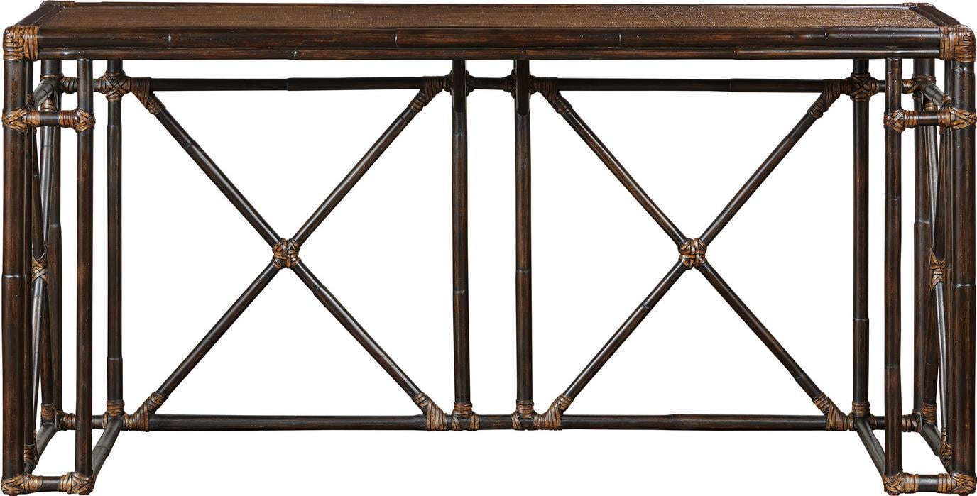 Traditional Espresso Console Table-Rich Finish